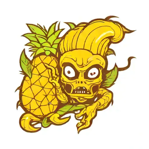 Alien With A Pineapple
