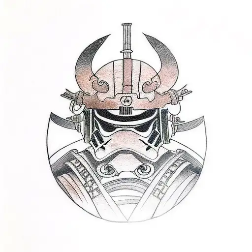 Samurai In Star Wars Style