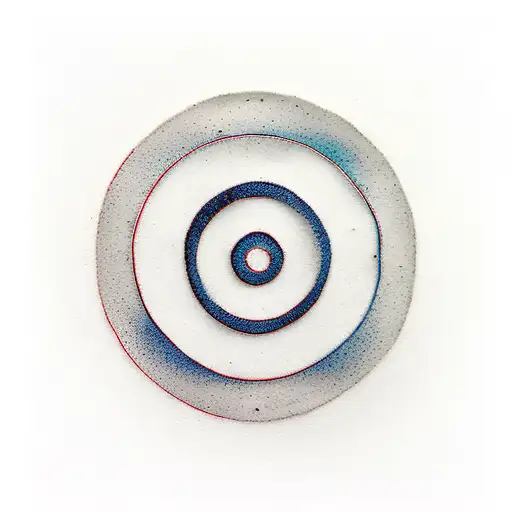 A Minimalist Enso Circle With Kaizen Symbol