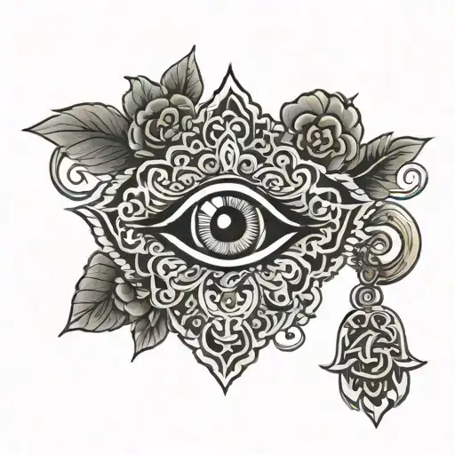 Hamsa Symbol With Eye