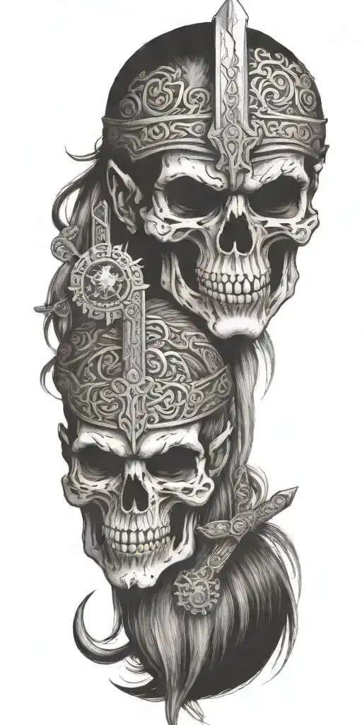 Viking Girl All Bloody Sword