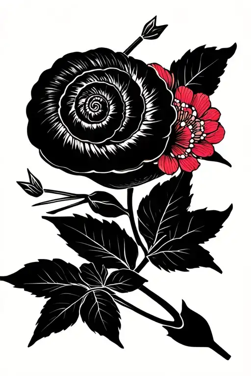 Snail Arrow Flowers Blooming