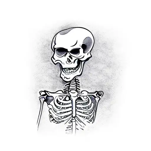 A Skeleton Juggles Heads In A Dance No Color