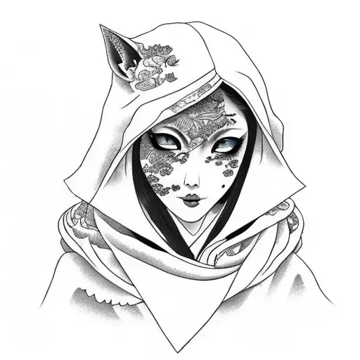 A Red Riding Hood And The Woolf In On Person