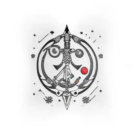 Front Forearm Sagittarius Tattoo For Men