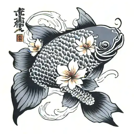 Coy Fish Water Flowers