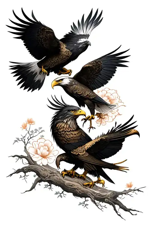 Eagle Family Of Four