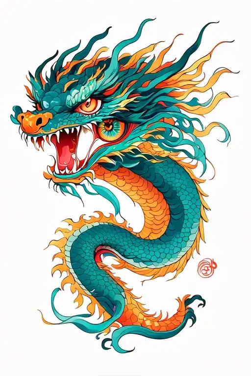 Dragon And Women Eye