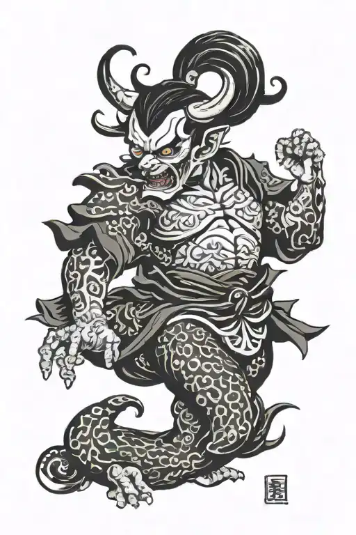 Traditional Japanese Demon