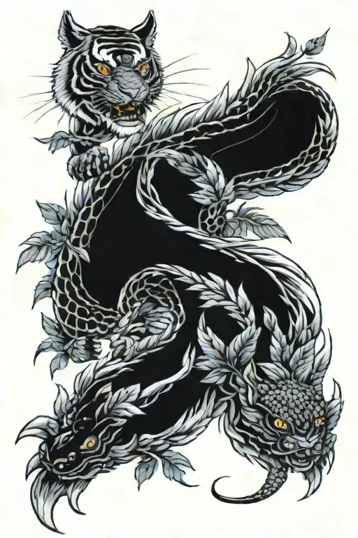 Dragon Vs Tiger Peeks And Foliage