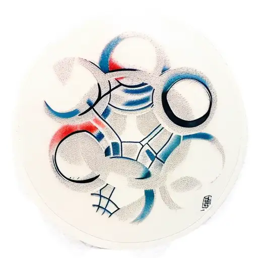 Enso Circle With Basketball Inside