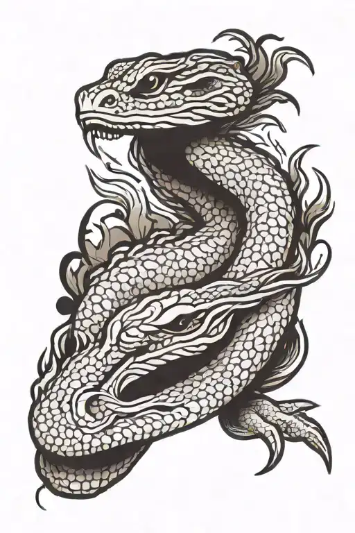 Dead Snake Crawling On Hand