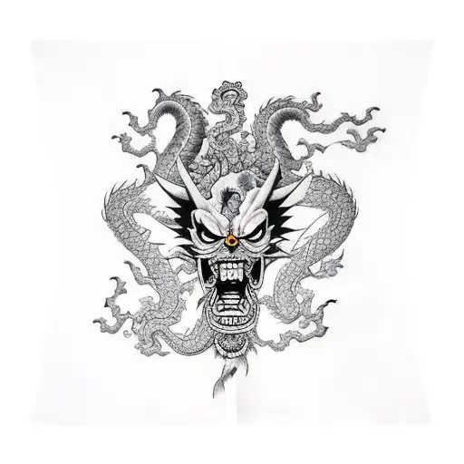 Kaido Dragon Of One Piece Chest To Shoulder Design