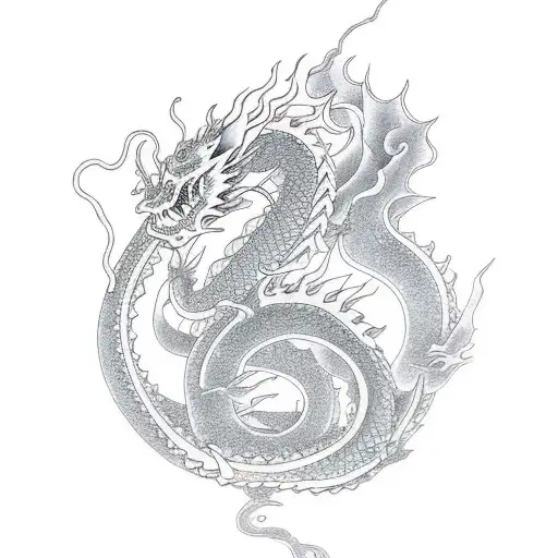 A Coy Fish Passing A Shinto Gate Becoming A Dragon