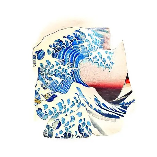 Big Waves Hokusai And Samurai