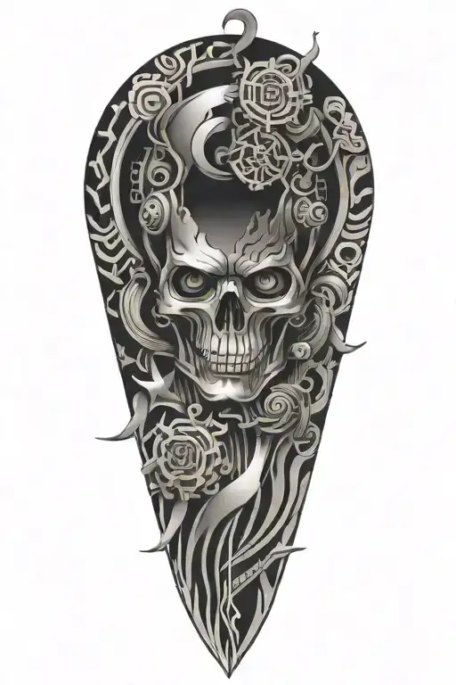 Design A Tattoo That Incorporates Elements Of Mechanical