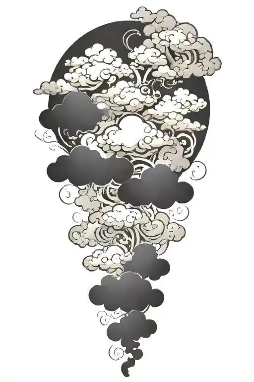 A Cloud Made Up Of Interconnected Puzzle Pieces Arranged