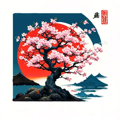 Sakura Tree Japan Sun