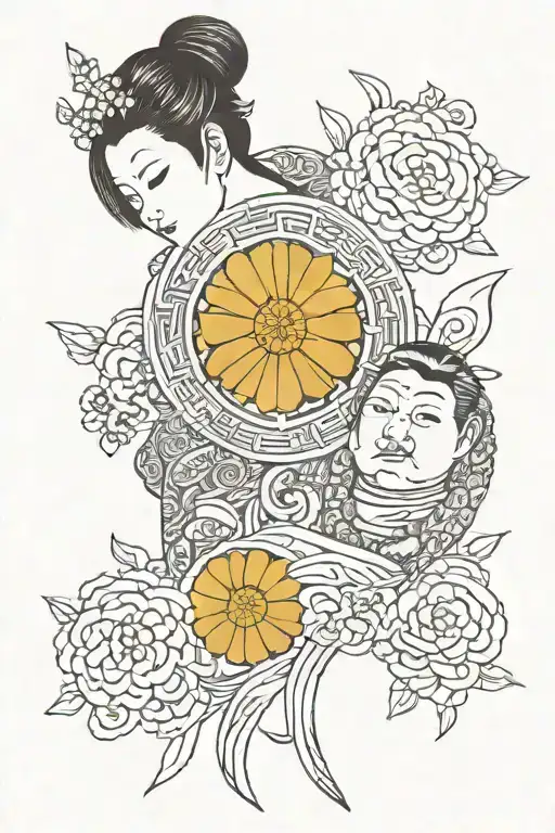 Family With A Symbol Meaning Love