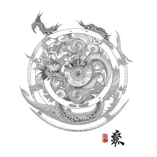 The Wheel Of Fortune That Wraps Around And Breaks The Japanese Dragon