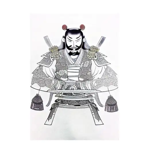 Samurai Sitting Down