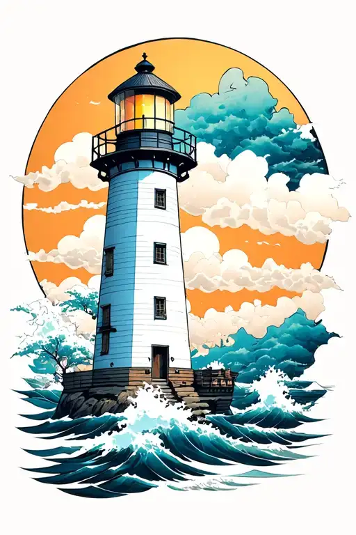 Jamapese Style Lighthouse