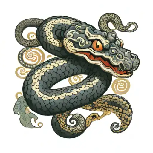 Bholenath Snake With Rudraksh