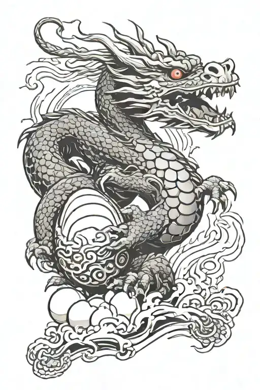 Dragon Protecting An Egg