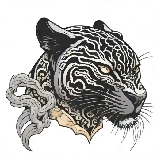 Black Panther With Smoke