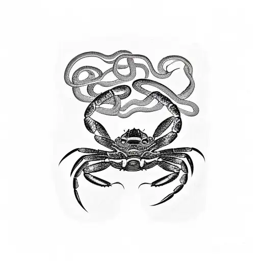 Crab And Snake
