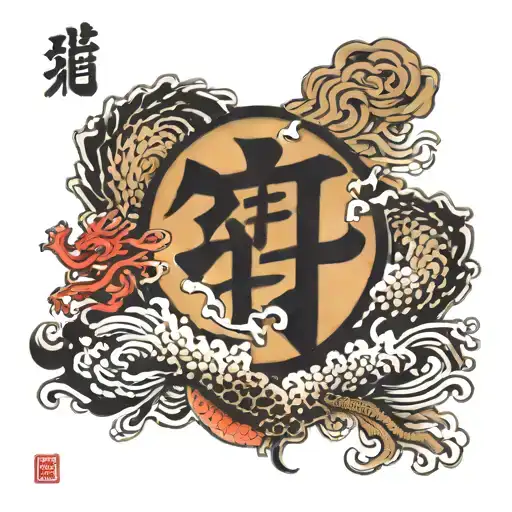 Japanese Kanji Symbol Ryu