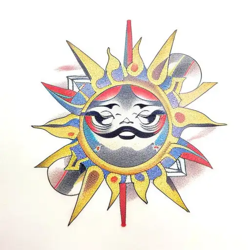 Sun With Bow And Arrow