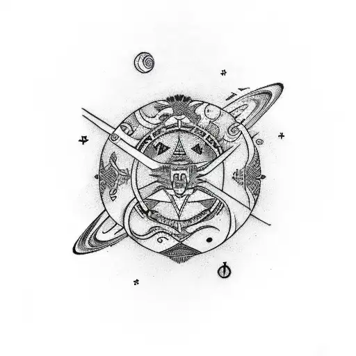 Capricorn Zodiac Sign On Saturn