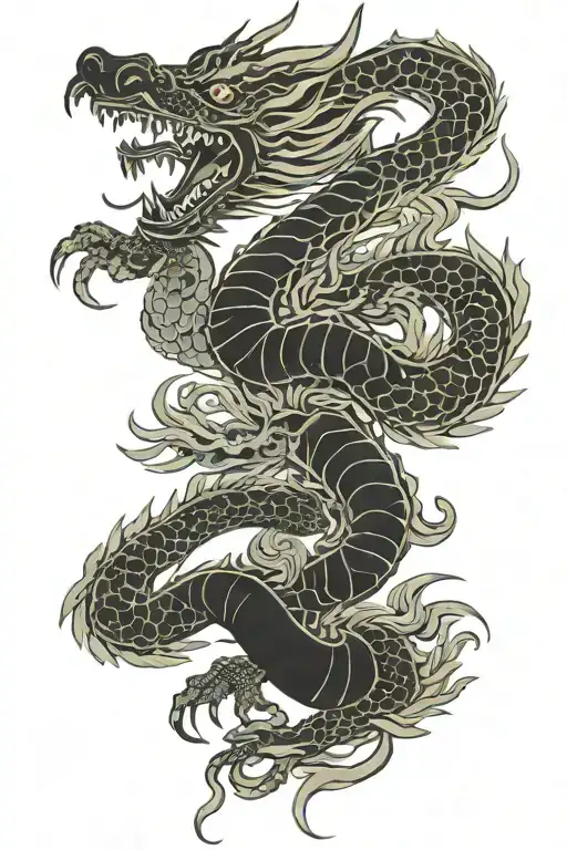 Motherboard Circuit Dragon Flying