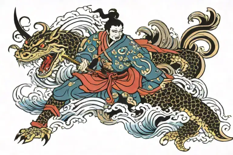 Samurai In Sea Weaves