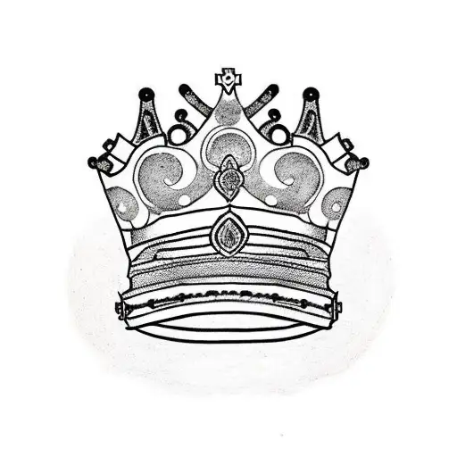 Crown With A Japanese Word King
