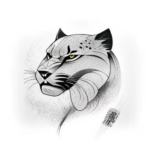 A Traditional Head Of A Black Panther