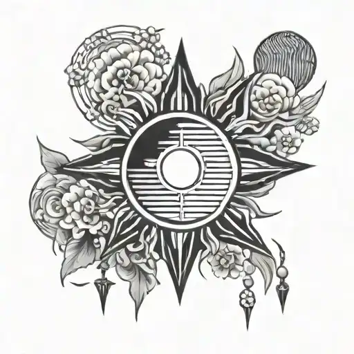 Minimalistic Black Sun