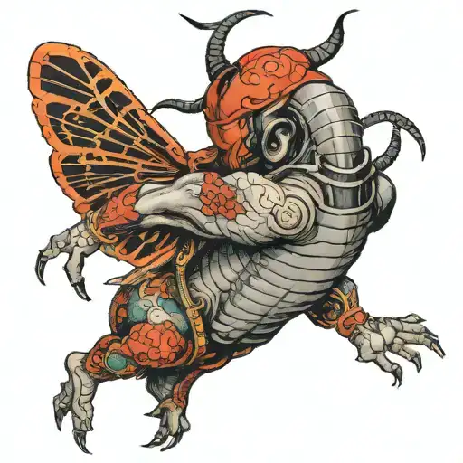 Atlas Embracing A Beetle With His Arms