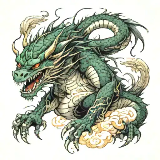 Dragon With Attack On Titan Characters Engaged