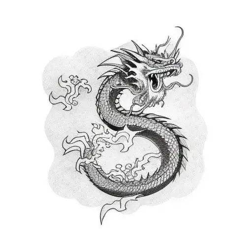 Dragon Around The Forearm