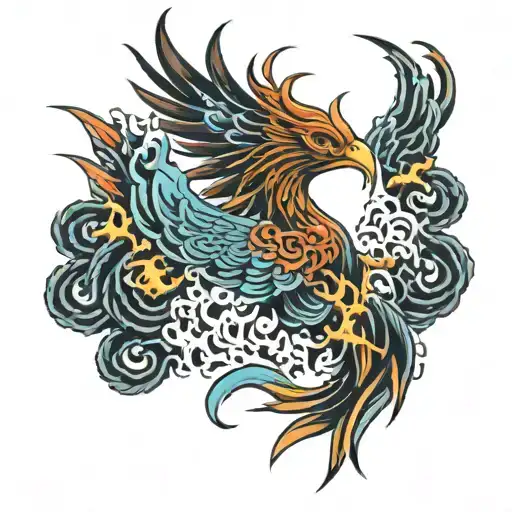 A Phoenix With Lightning