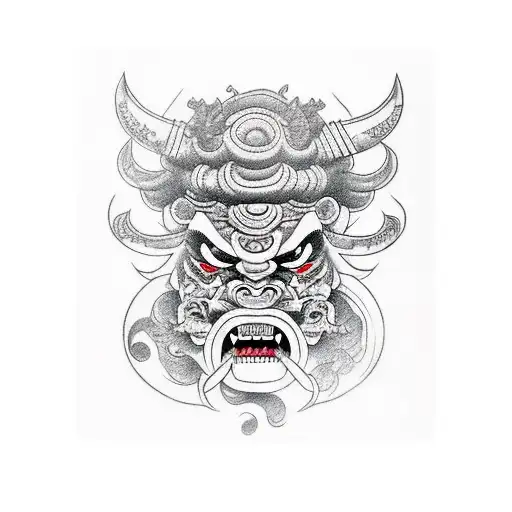 Chinese Oni Mask