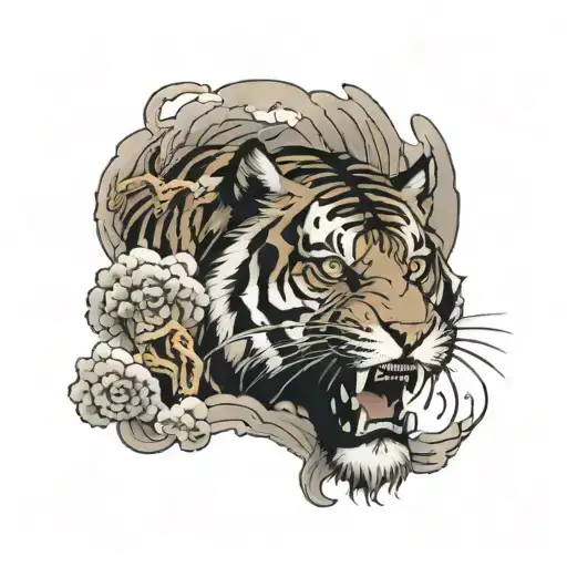 Smoking Tiger Surrounded My Mountain