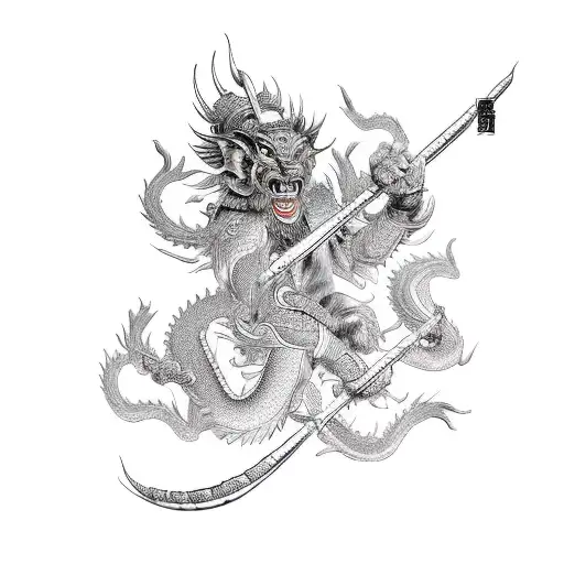Wukong With A Dragon