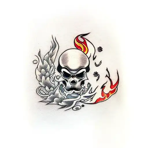 Match With Flame And Moon