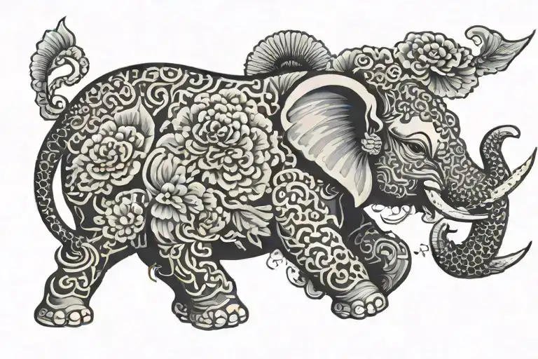 Elephant And Fish