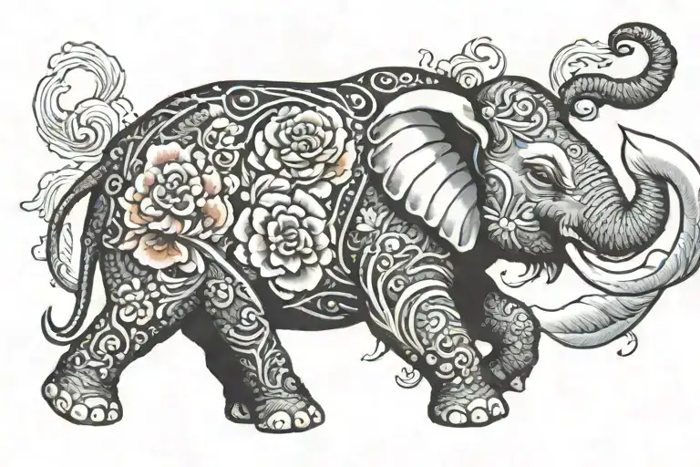 Elephant And Fish