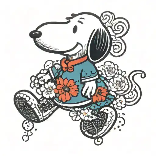 Snoopy And Red Heart