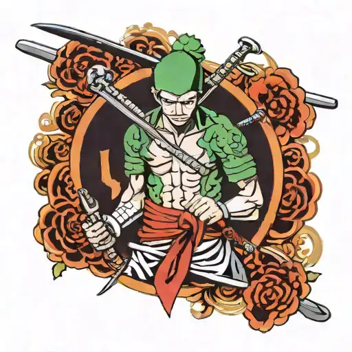 Zoro One Piece Three Swords